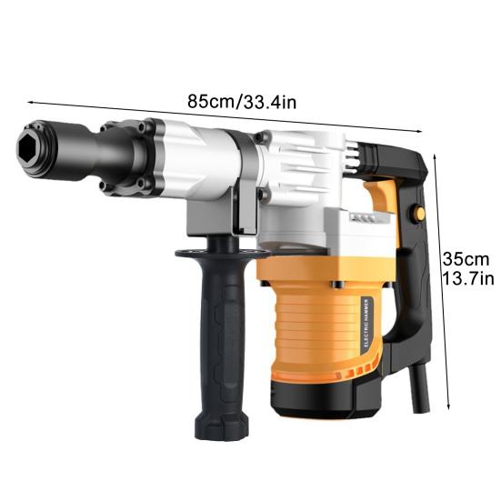 1200W Abbruchhammer, Hochleistungs-Elektro-Abbruchhammer, Industriequalität Betonabbruchhammer