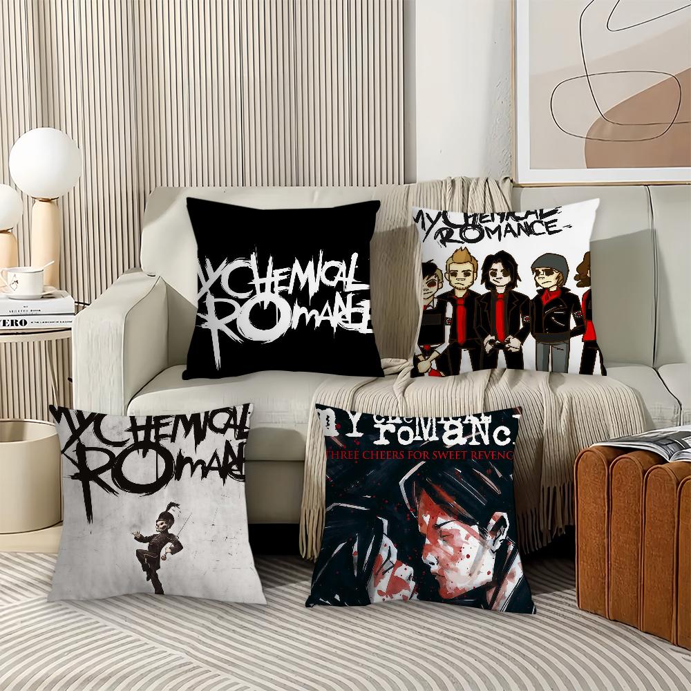 Band M-My C-Chemical R-Ro M-Mance Pillow Case Office Cushions Suitable For Sofa Car Bedroom Decorative Cushion Cover