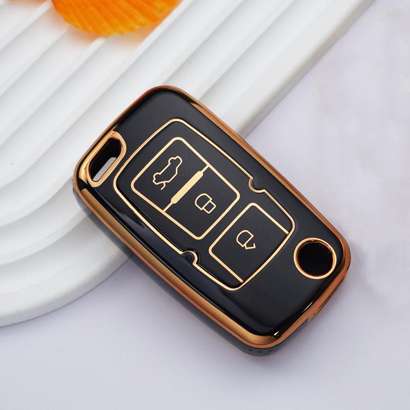 

Чехол для дистанционного ключа автомобиля из ТПУ с 3 кнопками для Geely Emgrand 7 EC7 EC715 EC718 Geely Emgrand 7-RV EC7-RV EC715-RV EC718-RV, защита Key Case чёрный