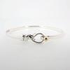 [Pre-owned] TIFFANY 925/750 Hook & Eye Bangle/j45-2