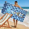 Name Custom Bluey Cartoon Print Beach Towel, Large Soft Quick Dry Towel for Beach Camping Swimming