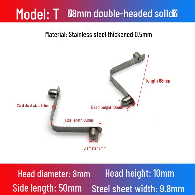 V-Shaped Spring Clip Buckle for Telescopic Tube and Tent Stroller Positioning