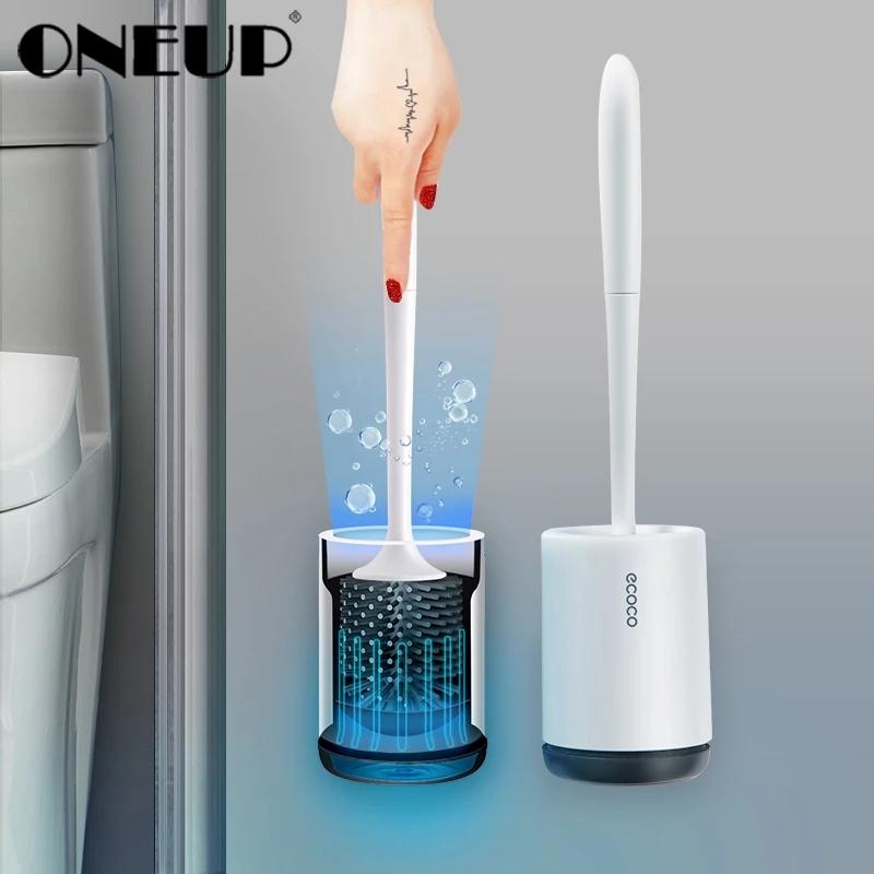 Buy ONEUP TPR Toilet Brush Rubber Head Holder Cleaning Brush For Toilet