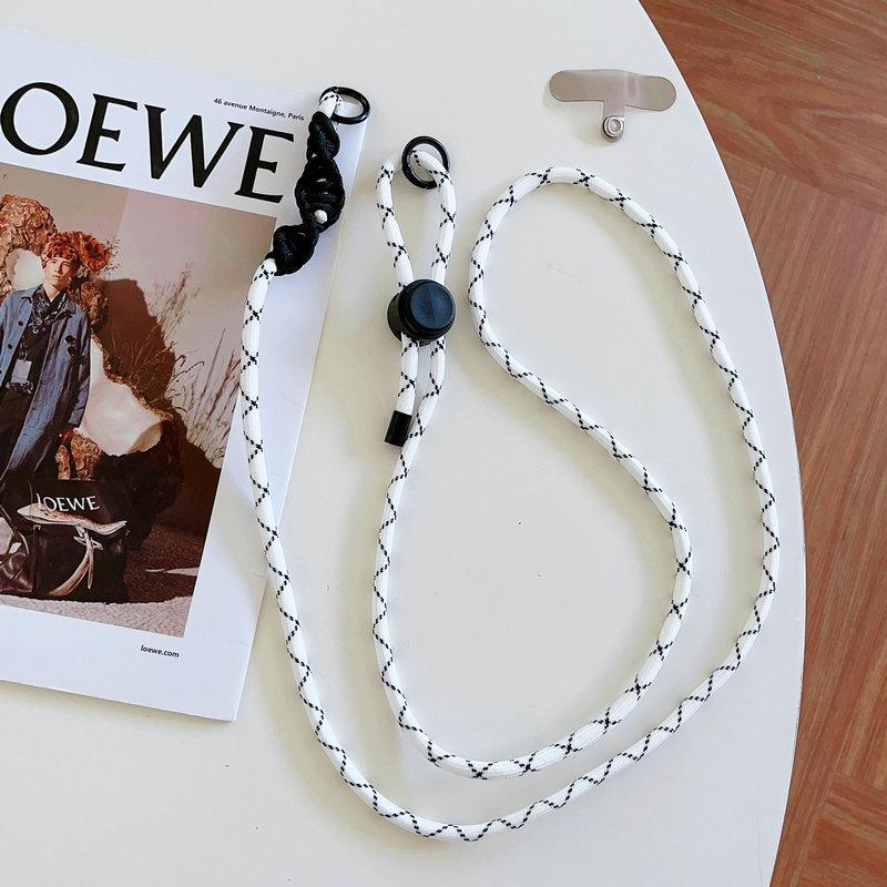 

Регулируемый плетеный полиэстеровый шнурок для телефона на шею и через плечо с подходящей прокладкой