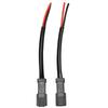 Pair DT Male Socket Harness Retrofit Connectors Wiring Universal for Headlight Fog Lamp 12V‑24V