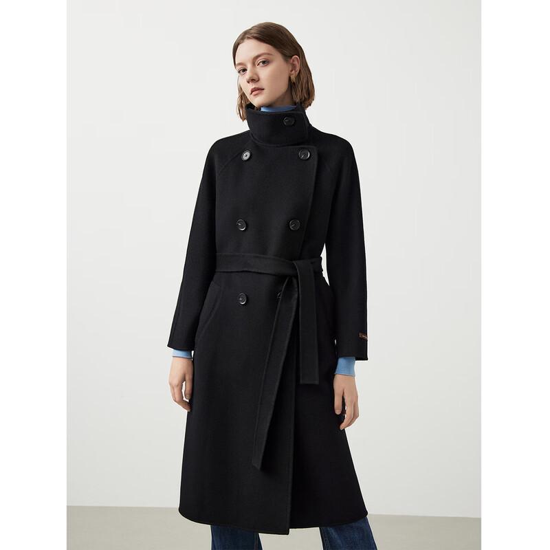 Langzi Women's French Wool Blend Double-Faced Coat