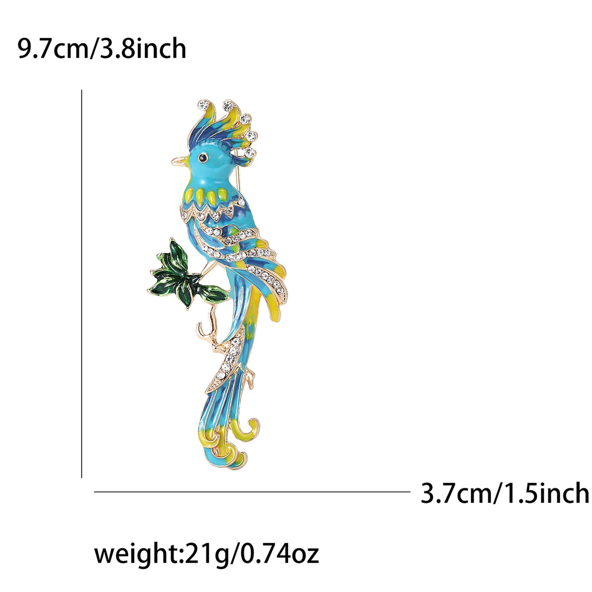 

Модная брошь-попугай из эмали и сплава, индивидуальная креативная булавка для мужского и женского костюма, корсажа, украшения