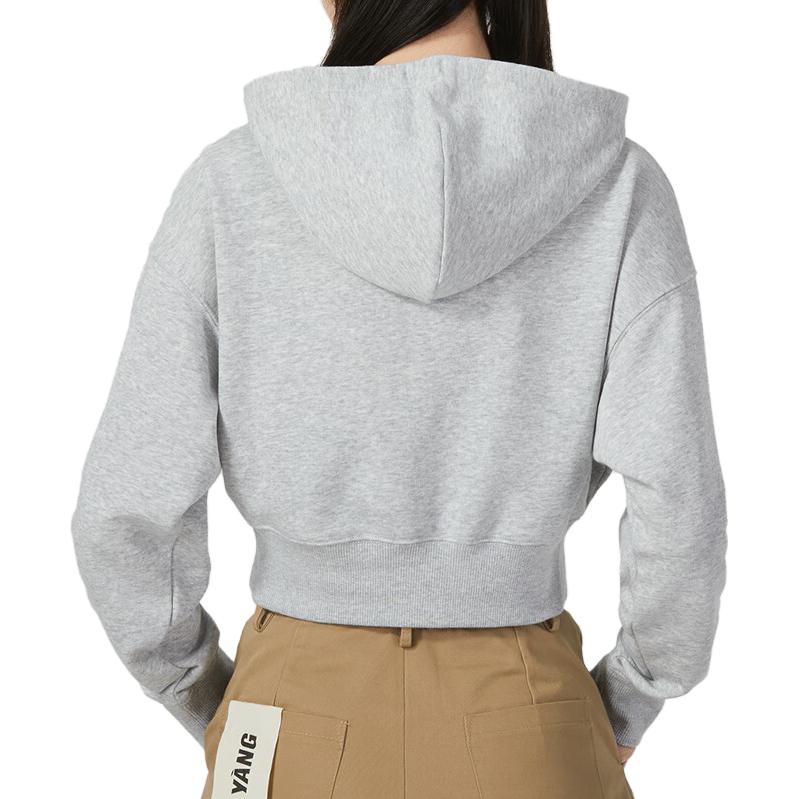 Puma Logo Print Pullover Hoodie Damen Hoodies Grau 625398-04