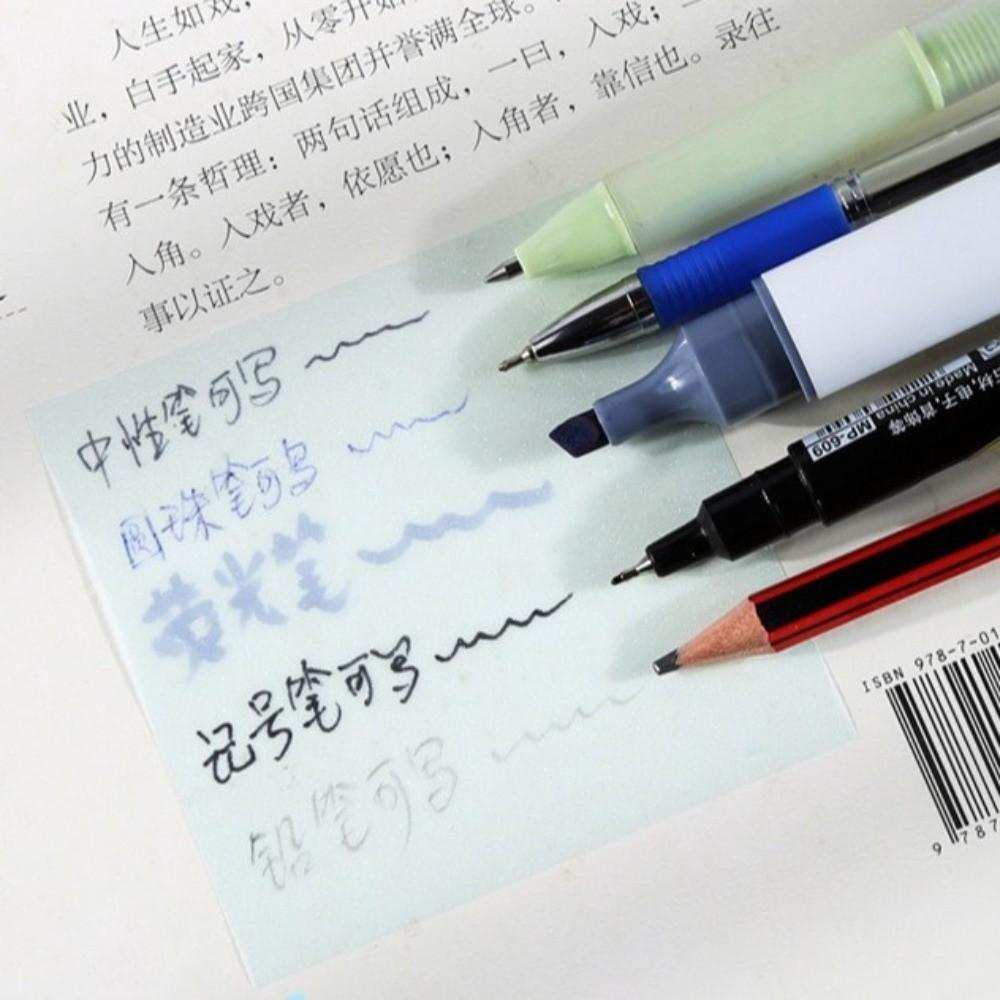 Pull Out Design Memo Pad Paper Translucent Message Stickers Sticky Notes  Office School Stationery