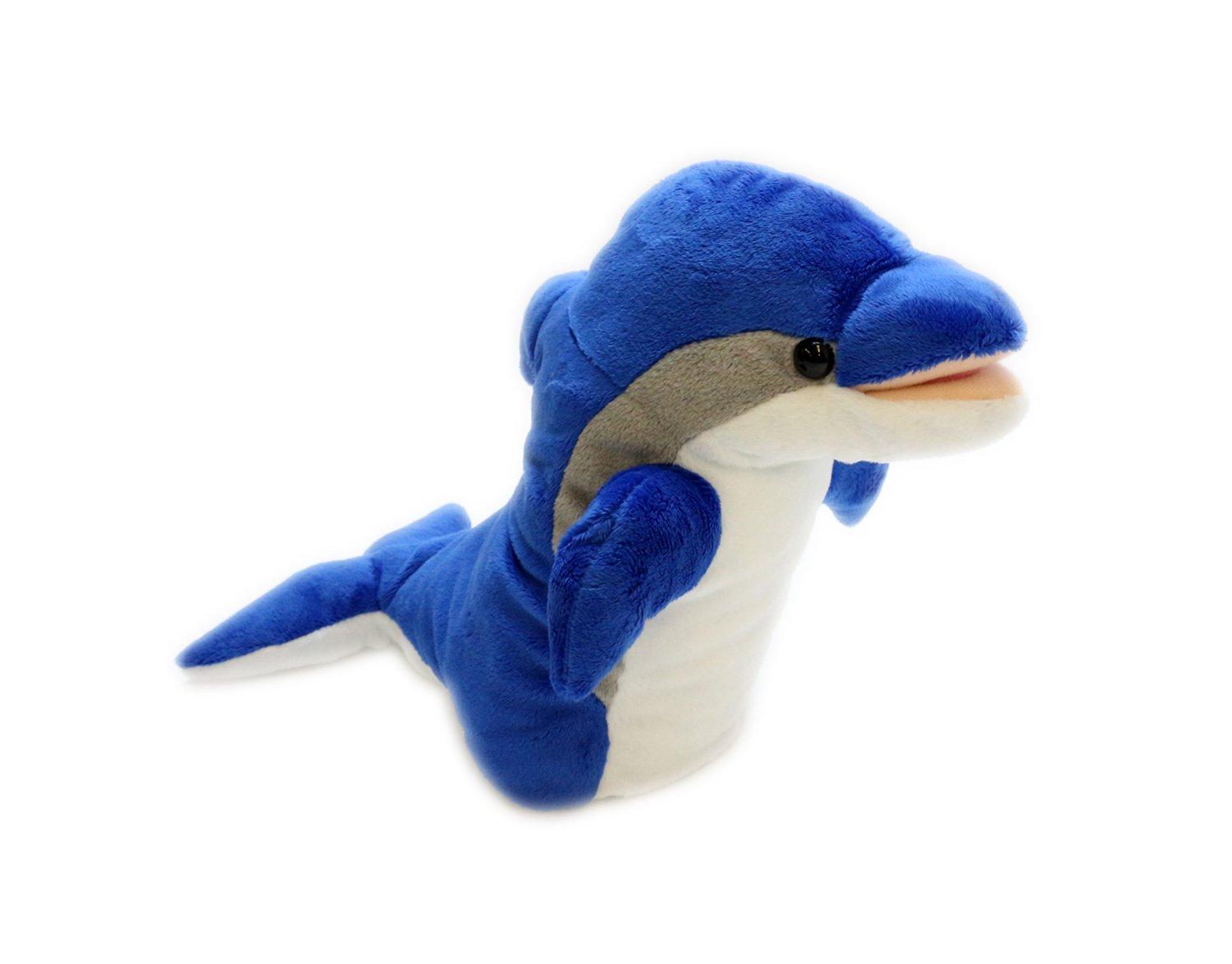 

Hand Puppet Dolphin Blue Take-Off синий