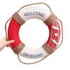 1Pcs 30Cm Exquisite Lifebuoy Hanging Decoration Metal Door Sign for Cafe Bar Shop Wall Decor Festive Entrance Ornament