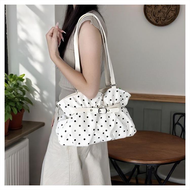 Chic Polka Dot Large Capacity Handbag & Shoulder Bag