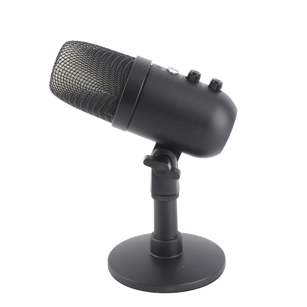 MU1000 Condenser USB Microphone 360 Degrees Rotatable Gain Control Microphone with Sound Processing