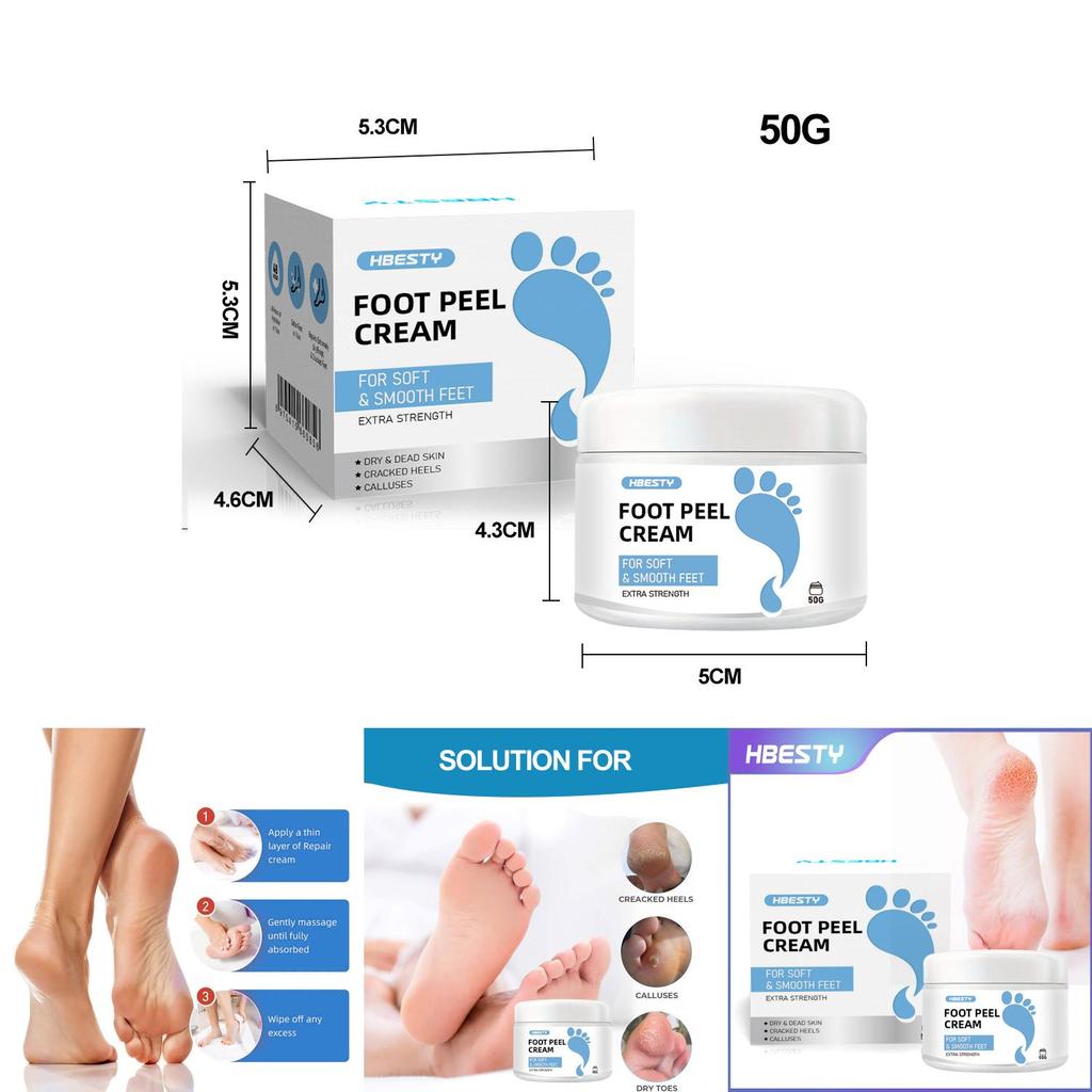Hbesty Luxurious Foot Care Cream For Dry Cracked Heels And Calluses With Herbal Scent