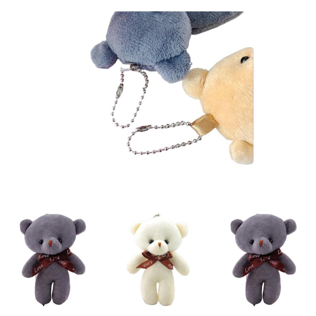 Soft And Durable Teddy Bear Stuffed Toy Keyring For Bag Or Car