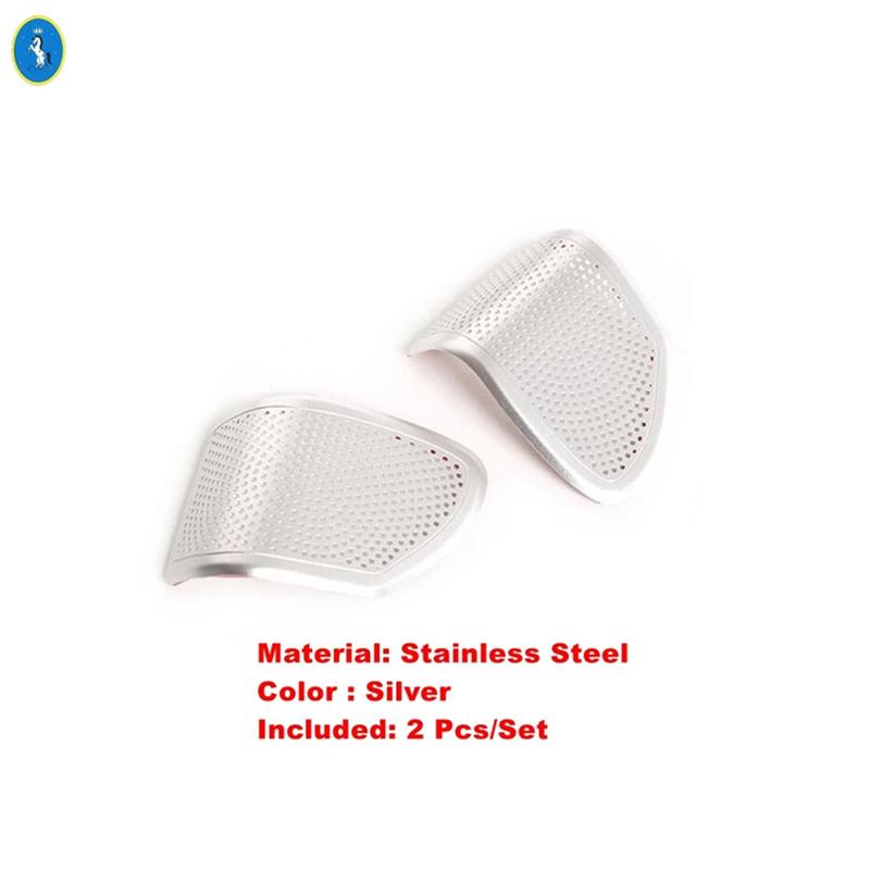 Silver Car-styling Pillar A Audio Speaker Tweeter Frame Cover Trim For Land Rover Defender 110  -  Interior Accessories
