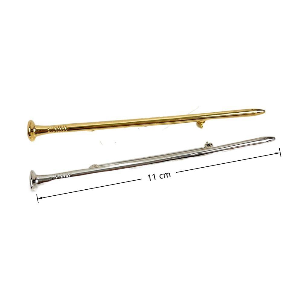 Metal Nail Brooch Solid color Exquisite Pins Minimalist Suit Corsage Pins  Clothing Accessories