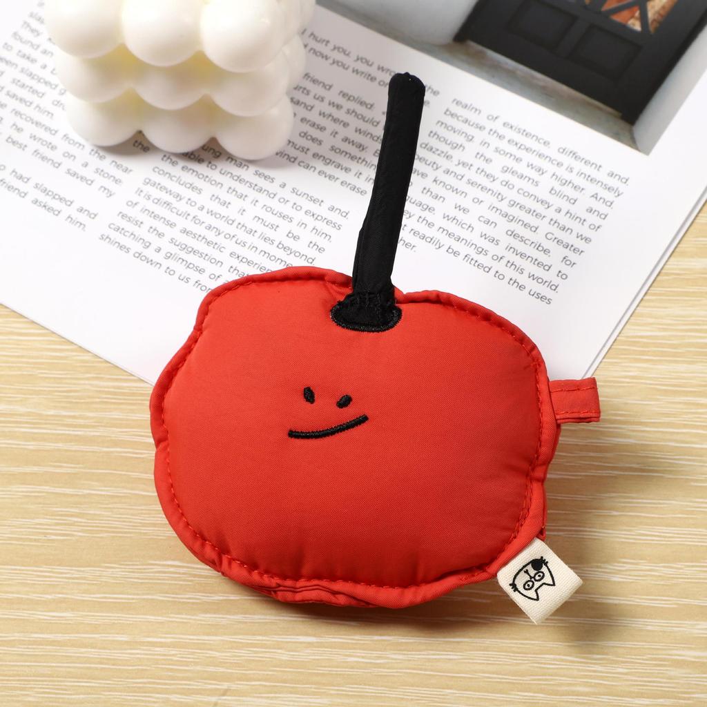 Apple Plush Cute Earphone Case: Soft Anti-collision AirPods Cover with Mini Pendant Ornament