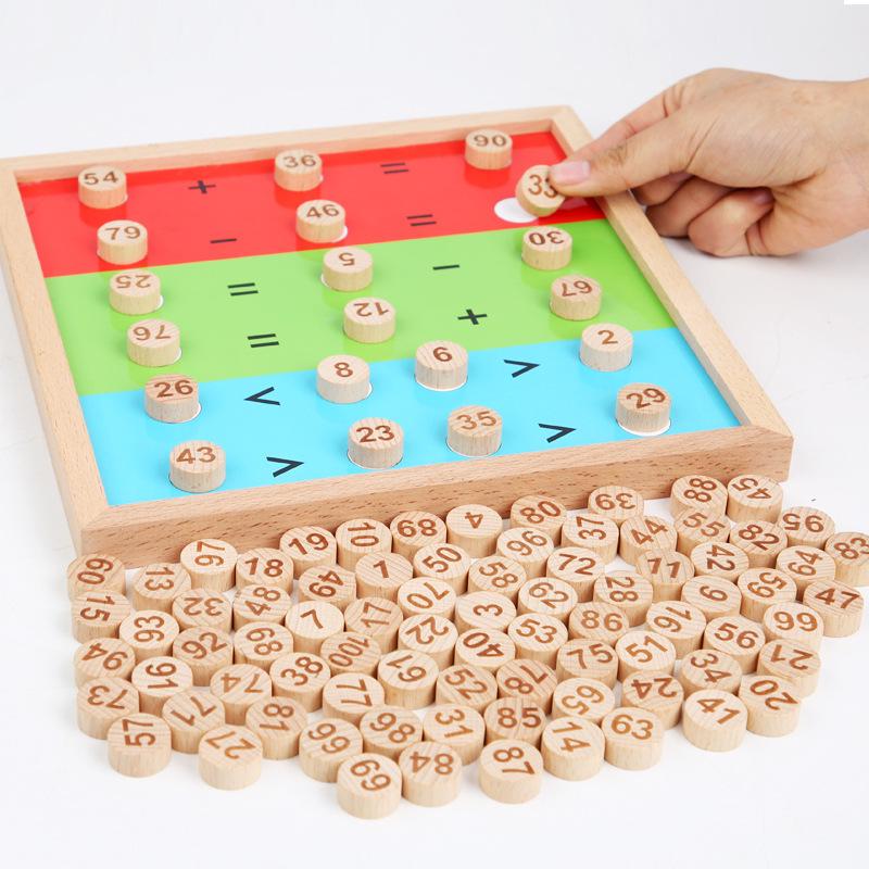 Sudoku Educational Toy: 1-100 Addition & Subtraction Board for Kindergarten Kids