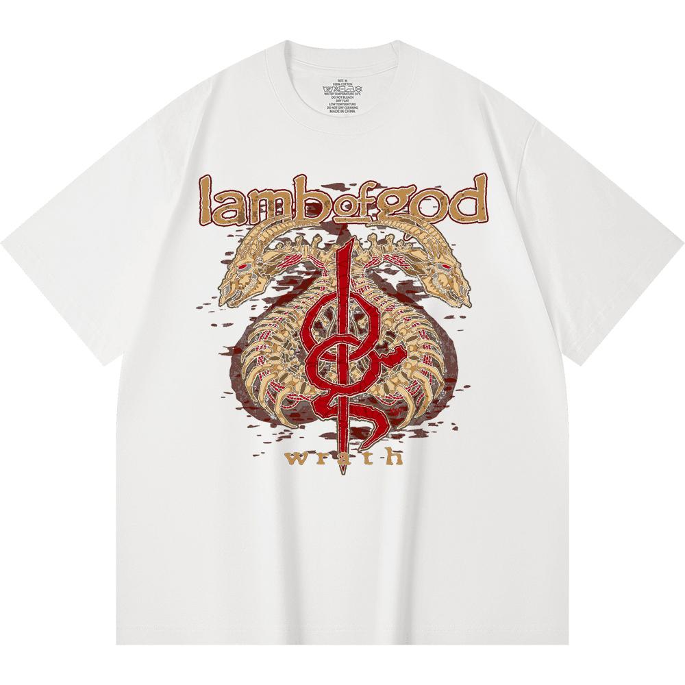 230 Gsm 100% Cotton Heavy Metal T-Shirt Rock Band Popular Music Print Unisex Heavy Cotton T Shirt