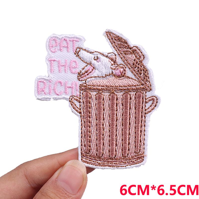 NEW Frog Cat Patch Cute Animal Embroidered Patches For Clothes Cartoon Patch Iron On Patches For Clothing Jackets Hats Sew DIY