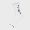 Double Logo Solid High Socks (WHITE)