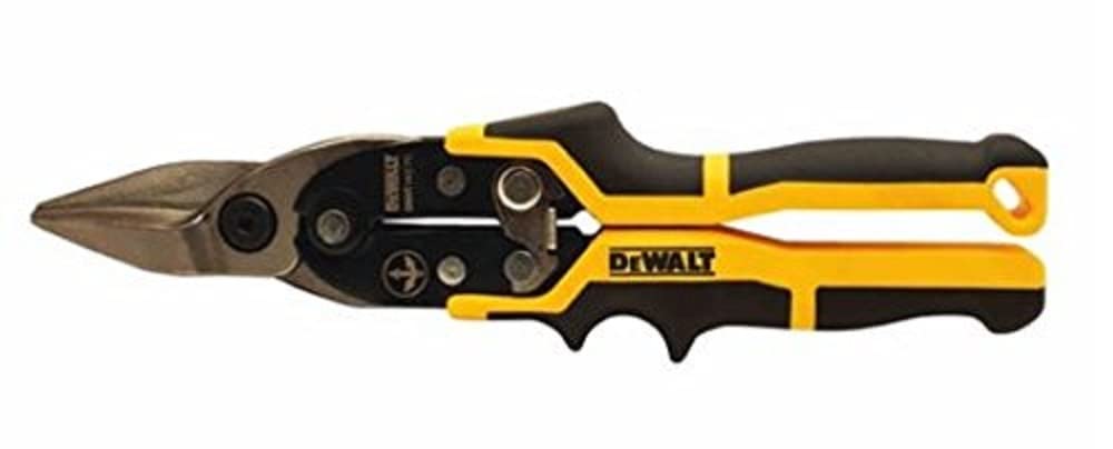 DeWalt DWHT14675 11.8-inch Industrial Grade Straight Cut Ergonomic Aviation Snips.
