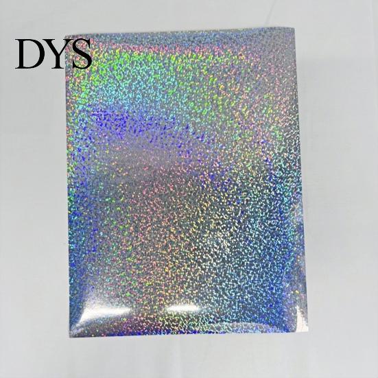 Rainbow Shimmer Laminating Roll 2PCS Holographic Film, with Shimmering Effect, Waterproof Sheets Scratch-Proof Precoated for Cards And DIY Projects