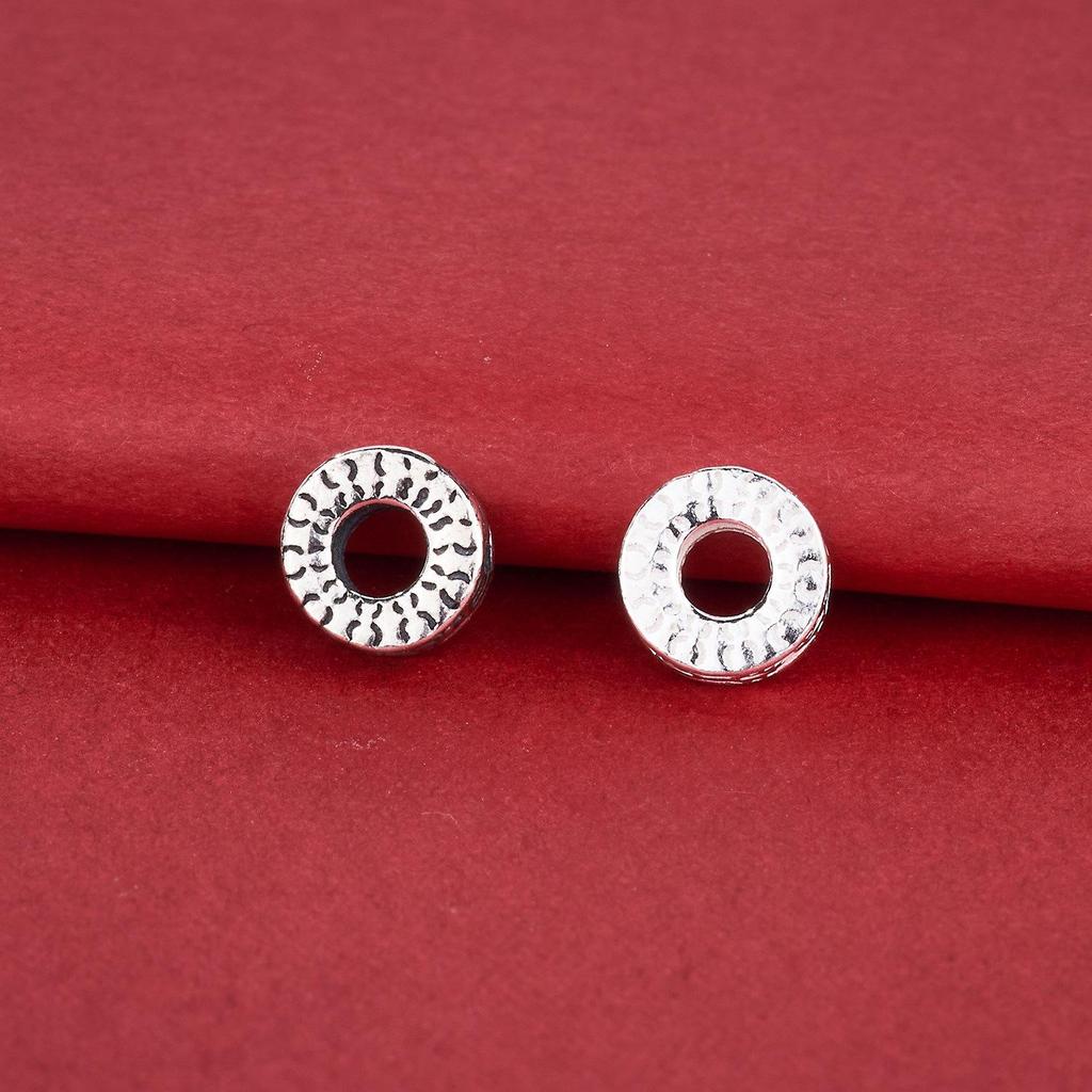 S925 Sterling Silver Wheel & Spacer Beads for Buddhist Bracelets & DIY Accessories