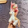 1pc Trendy Plush Crocheted Pony for Women with Cute Charm Decorative Accessory for Keys Bags & Backpacks New Year Gift Bag Charm