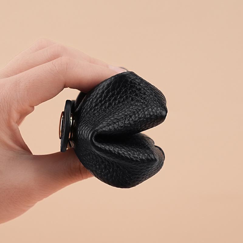 Stylish Mini Cowhide Coin & Lipstick Purse for Women