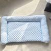 Pet Cooling Mat Dog Ice Silk Cooling Pad Washable Sleeping Mat Summer Dog Bed with Raised Edges for Cats Hot Days Use