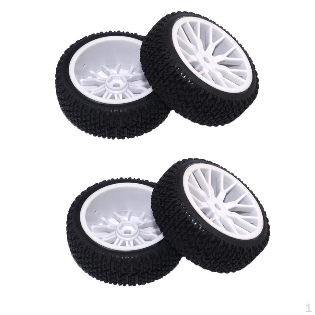 4pcs 1/16 Tire Tires Buggy Tyre Pull Rally Wheel for HPI HSP ZDRacing LRP Wltoy