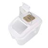 Rice Storage Box with Clear Cover Insect Proof Large Capacity Perfect Sealing Food Storage Container for Home