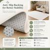 Green and White Logo Designed floor mat, suitable as a non-slip mat for the living room or bedroom sofa