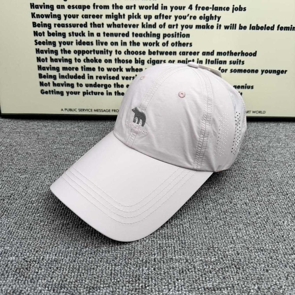 ins wind bear embroidered cap, summer mesh breathable quick-drying baseball cap Versatile sun hat