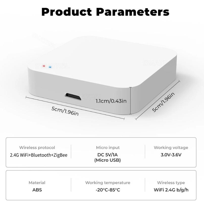 Smart Life Multi-mode Gateway Smart Home Automation ZigBee WiFi Bluetooth Voice Control for Alexa Google