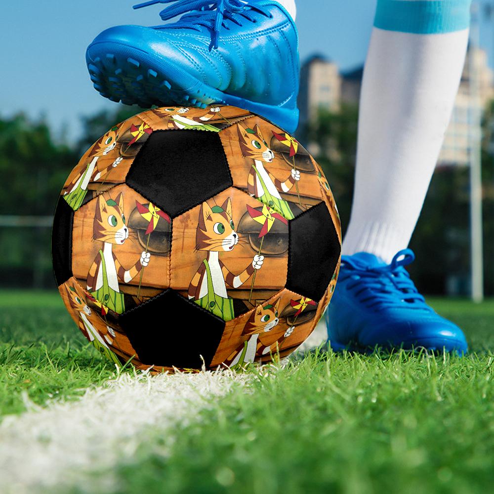 Pettson and Findus Theme Size 5 Soccer Ball, Suitable for Both Indoor and Outdoor Matches, a Gift Suitable for Everyone.