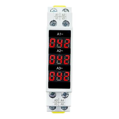 Din 35mm Standard Guide Rail Tools More Three-phase Ammeter