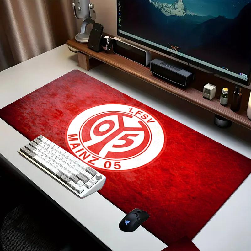 Red Emblem FSV Mainz Mouse pad Office Desk Mat, Gaming Mouse Pad Mousepad, keyboard pad,Heavy-Duty Non-Slip Rubber Backing, Gift