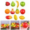 6Pieces Washable Faux Fruit Kitchen Decoration Realistic Fruits Replicas for Festival Parties Supplies and Home Accent
