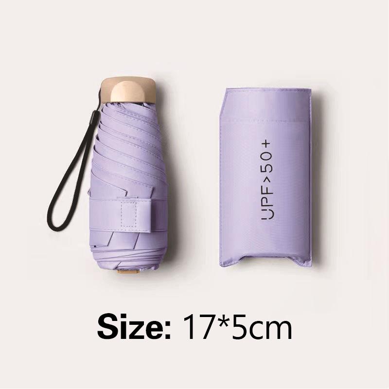 Mini Sun Umbrella, Small Pocket Umbrella, Folding Umbrella, Lightweight, Compact Pocket Umbrella