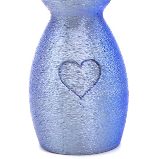 3D-gedruckte Hasenfigur Herz-Hase Statue Osterfeiertag Party Heim Büro Schreibtisch Tier Dekoration Schmuck