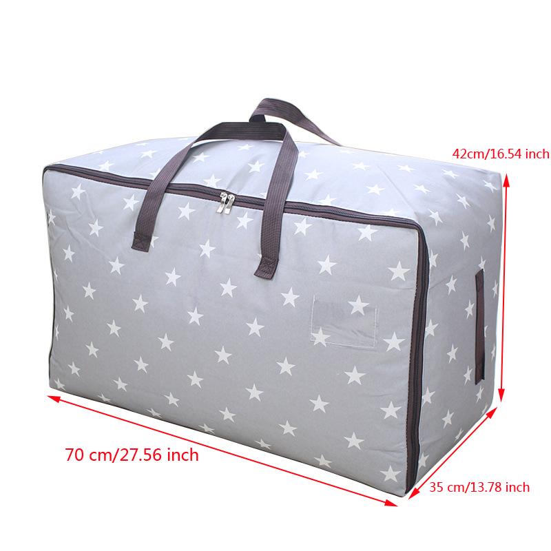 Large Capacity Oxford Cloth Clothes Quilt Storage Bag Household Moisture Proof Dusproof Organizer Bag Moving Luggage Packing Bag