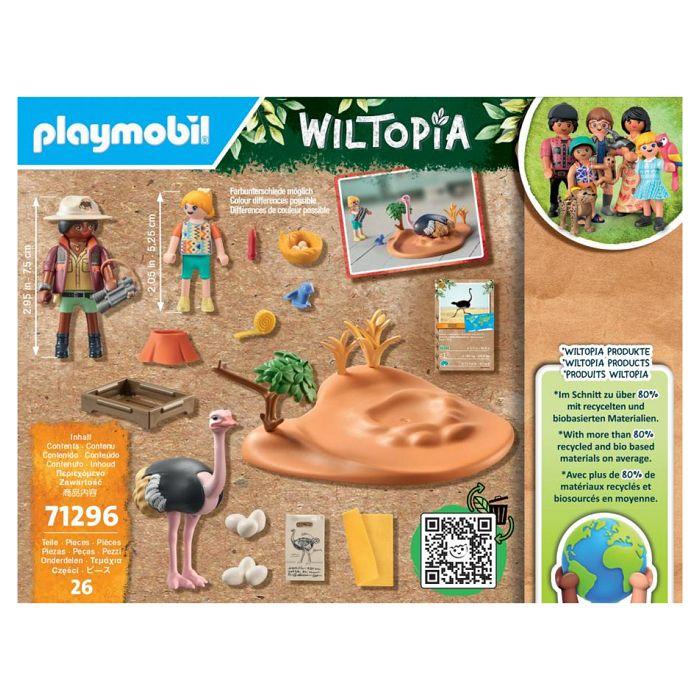 Jouet - playmobil - wiltopia 71296 explorateurs et nid d'autruche - mixte - blanc - enfant
