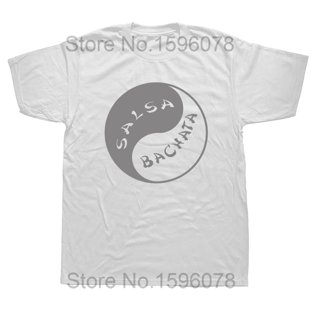 Funny Salsa Bachata Yin Yan T Shirts Graphic Cotton Streetwear Short Sleeve O-Neck Harajuku Dance T-shirt Mens Clothing