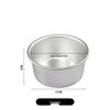 Aimanwu Anodized Aluminum Fixed-Bottom Cake Mold, 4-12 inch Sizes
