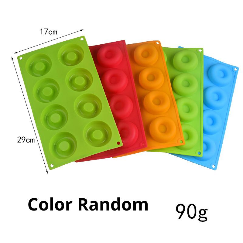 6/8 Cavity Silicone Donut Mold Baking Pan Mold Bread Pastry Mold DIY Baking Tray Doughnut Dessert Making Cake Tools