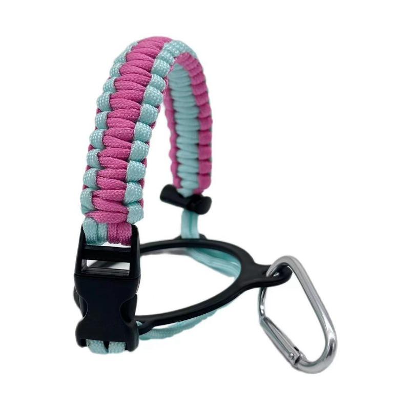 Water Bottle Accessories Paracord Rope Holder Wide Mouth Bottle Portable Rope Hand Strap Cup Carrier Color Cupful Rope