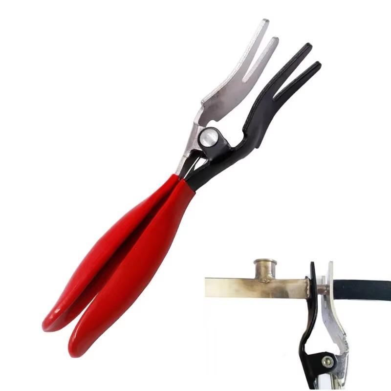 

Multifunctional car oil pipe separation pliers fuel filter hose pipe buckle car disassembly tool красный